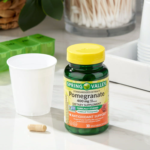 Spring Valley Standardized Extract Pomegranate Dietary Supplement; 400 mg; 30 Count EasyOptionXY LLC