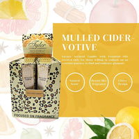 Tyler Candle Company Mulled Cider Votive Candles - Luxury Scented Candle with Essential Oils - 16 pack of 2 oz Small Candles with 15 Hour Burn Time Each - w Worldwide Nutrition Multi Purpose Key Chain EasyOptionXY LLC