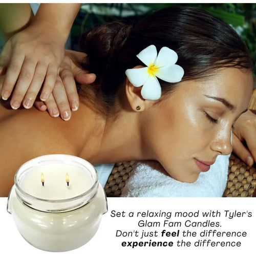 Tyler Candle Company Glam Fam Jar Candle - Luxurious Scented Candle with Essential Oils - Long Burning Candles 110-120 Hours - Large Candle 22 oz with Worldwide Nutrition Multi Purpose Key Chain EasyOptionXY LLC