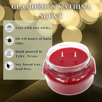 Tyler Candle Company Kathina Scent Jar Candle - Luxurious Scented Candle with Essential Oils - Long Burning Candles 110-120 Hours - Large Candle 22 oz with Worldwide Nutrition Multi Purpose Key Chain EasyOptionXY LLC