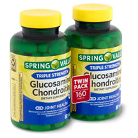 Spring Valley Triple Strength Glucosamine Chondroitin Supplement Twin Pack; 80 Count EasyOptionXY LLC