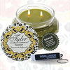 Tyler Candle Company Tyler Scent Jar Candle - Luxurious Scented Candle with Essential Oils - Long Burning Candles 110-120 Hours - Large Candle 22 oz with Worldwide Nutrition Multi Purpose Key Chain EasyOptionXY LLC