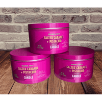 Trader Joe's Salted Caramel + Pistachio Scented Candle 162g 1.7 oz-3Pack EasyOptionXY LLC