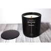Navi Candles by LushSherCosmetics Blood Orange & Cinnamon 8oz Black Matte Glass Vessel w/Lid EasyOptionXY LLC