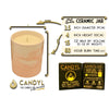 100% Soy Wax Candle in Pink Marble Ceramic Jar 15oz 60+ Hour EasyOptionXY LLC