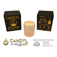 100% Soy Wax Candle in Pink Marble Ceramic Jar 15oz 60+ Hour EasyOptionXY LLC