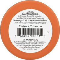 Calyan Wax Co. Brown Cedar Tobacco Glass Tumbler Candle, 5.3 OZ EasyOptionXY LLC