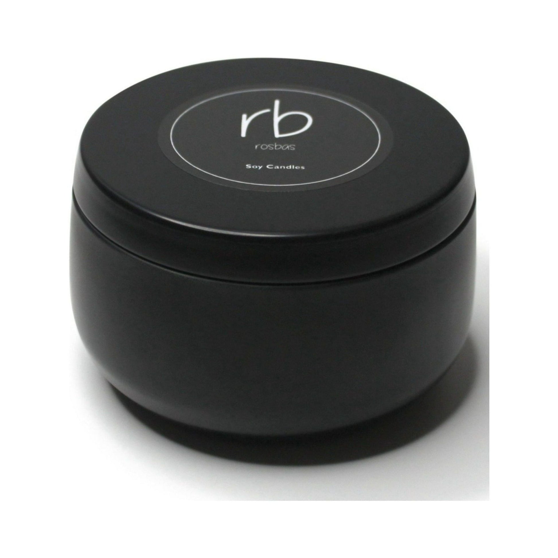 Rosbas Candle, Black Sea Scented, Natural Soy Wax, 6 oz Black Tin, Cotton Wick, Long Burn Time, Drawstring Cotton Bag, Home, Handmade in USA EasyOptionXY LLC
