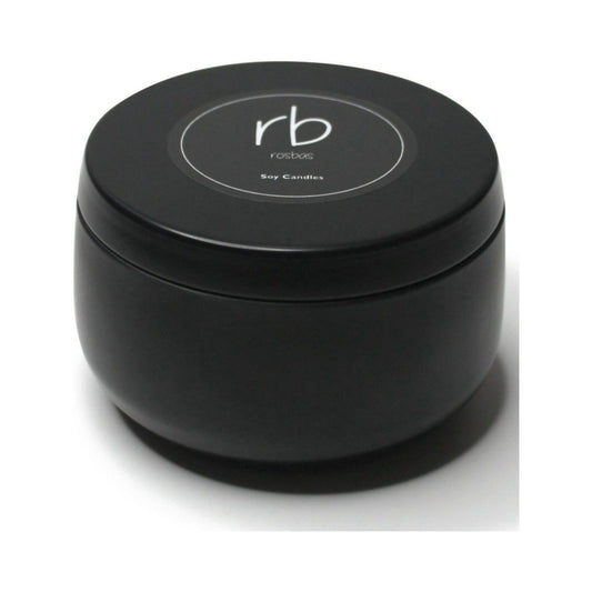 Rosbas Candle, Black Sea Scented, Natural Soy Wax, 6 oz Black Tin, Cotton Wick, Long Burn Time, Drawstring Cotton Bag, Home, Handmade in USA EasyOptionXY LLC