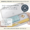 Scentered Aromatherapy Balm & Meditation Candle Set - Mindful Escape Relaxation - x12 Beeswax Candles with Brass Holder & x1 Essential Oil Blend Balm EasyOptionXY LLC
