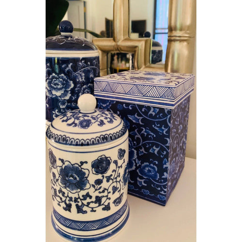Classic Chinoiserie Style Lidded Candle EasyOptionXY LLC