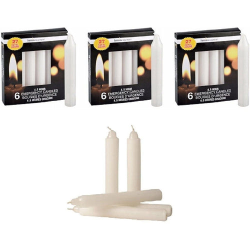 Set of 18 Long-Burn Emergency Candles EasyOptionXY LLC