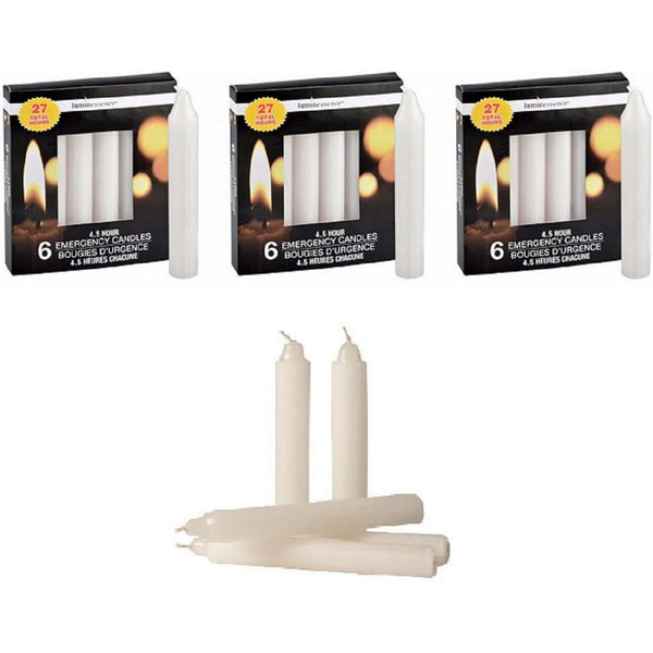 Set of 18 Long-Burn Emergency Candles EasyOptionXY LLC