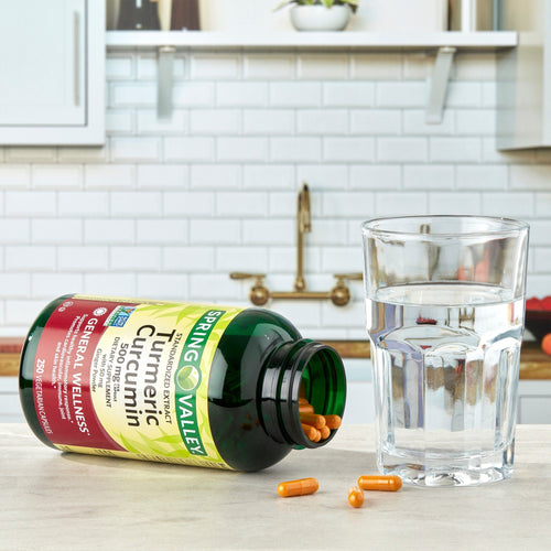 Spring Valley Standardized Extract Turmeric Curcumin Vegetarian Capsules; 500 mg; 250 Count EasyOptionXY LLC