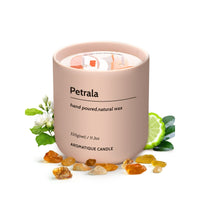 Petrala 11.3 Oz 50 Hours Burn Time Amber Candle Strong Scented Candles , Natural Soy and 2 Lead-Free Cotton Wicks Musk Fragrance Pink Candle.Gift for Birthday Mothers Day Gifts EasyOptionXY LLC