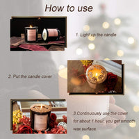 UCINNOVATE Candle Toppers Jar Shade Sleeves for Jar Candles, Gift for Halloween Thanksgiving Christmas Candle Lover -Sliver Owl EasyOptionXY LLC