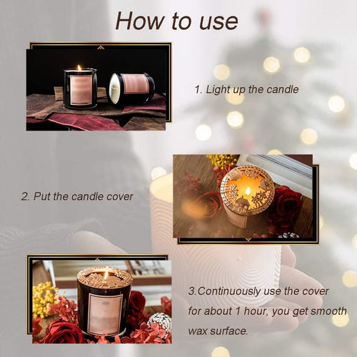 UCINNOVATE Candle Toppers Jar Shade Sleeves for Jar Candles, Gift for Halloween Thanksgiving Christmas Candle Lover -Sliver Owl EasyOptionXY LLC