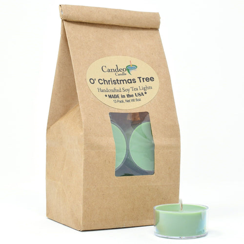 O'Christmas Tree, Soy Tea Light 12-Pack EasyOptionXY LLC