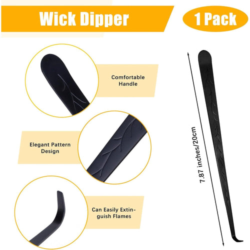 6 Pack Candle Wick Trimmer, FULANDL Candle Accessory Set, Including 5 Stainless Steel Wick Clipper Cutter with 1 Candle Wick Dipper, Candle Accessory Set Candle Care Kit EasyOptionXY LLC