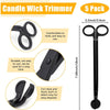 6 Pack Candle Wick Trimmer, FULANDL Candle Accessory Set, Including 5 Stainless Steel Wick Clipper Cutter with 1 Candle Wick Dipper, Candle Accessory Set Candle Care Kit EasyOptionXY LLC