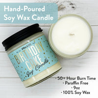 Wax & Wit - 9oz Scented Soy Candle - Infused with Birthday Cake - Birthday Gifts for Her, Aromatherapy Candles EasyOptionXY LLC