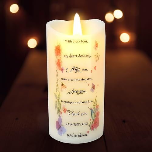 Skywin in Loving Memorial Candles for Deceased (Every Beat) - 5.9 x 2.7 in LED Flameless Candles, Remembrance Candle for Loss, Memorial Candles for Loss of Loved Ones, Sympathy Candles Memorial Gift EasyOptionXY LLC