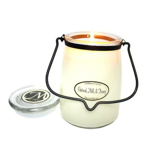 Milkhouse Candle Creamery, Oatmeal/Milk/Honey, Butter Jar Scented Soy Candle, 22oz EasyOptionXY LLC