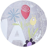 Pavilion Gift Company Nana Love Floral Round Candle, 5 Inch Included 5" Crackled Glass Tealight Holder EasyOptionXY LLC