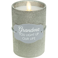 Pavilion Gift Company -Grandma-Realistic LED Flame Candle, Silver 99124 EasyOptionXY LLC