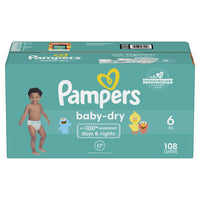 Pampers Baby-Dry Diapers Size 6, 108 Count EasyOptionXY LLC