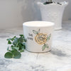 Pavilion Gift Company Stay Strong Tranquility Soy Wax Stoneware Vessel Single Wick Candle, 8oz, White (27100) EasyOptionXY LLC