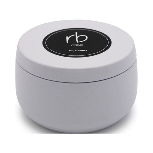 Rosbas Candle, Black Sea Scented, Natural Soy Wax, 6 oz White Tin, Cotton Wick, Long Burn Time, Drawstring Cotton Bag, Home, Handmade in USA EasyOptionXY LLC