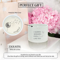 Pavilion - I Always Wished for A Friend Like You - 10-Ounce Surprise Hidden Message Natural Soy Wax Candle Cotton Scented, 1 Count (Pack of 1), 3.5' x 4' EasyOptionXY LLC