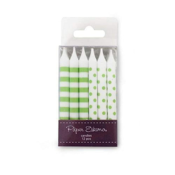 Paper Eskimo 12-Pack Party Candles, Green Apple EasyOptionXY LLC
