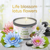 Magnificent 101 Long Lasting Lotus Flower Aromatherapy Candle | 6 Oz - 35 Hour Burn Time Paraffin Free, A ll N atural & Organic Soy Wax Candle for Desire Surrendering, Manifestation & Purification EasyOptionXY LLC
