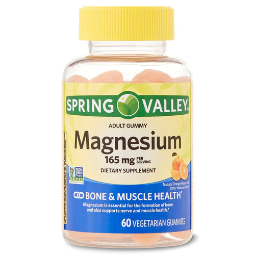 Spring Valley Magnesium Vegetarian Gummies; 165 mg; 60 Count EasyOptionXY LLC