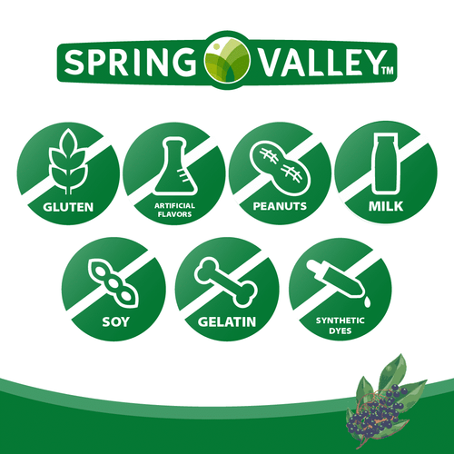 Spring Valley Elderberry Gummy Supplements; 50 mg; 120 Count EasyOptionXY LLC