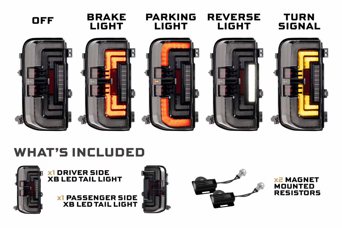 Morimoto Ford Bronco (21+) XB LED Low Profile Tail Lights