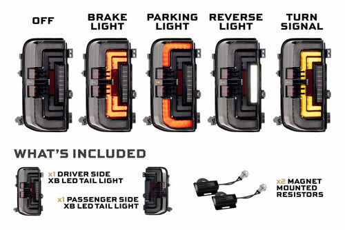 Morimoto Ford Bronco (21+) XB LED Low Profile Tail Lights OffRoadUSA.com