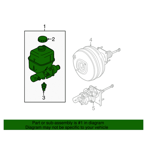 Motorcraft BRMC-145 Brake Master Cylinder Fits select: 2011 FORD F250, 2011 FORD F350 EasyOptionXY LLC