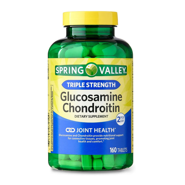 Spring Valley Triple Strength Glucosamine Chondroitin Tablets Dietary Supplement; 160 Count EasyOptionXY LLC