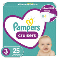 Pampers Cruisers Active Fit Taped Diapers Size 3, 25 Count EasyOptionXY LLC
