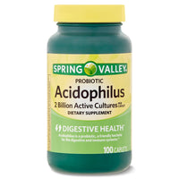 Spring Valley Probiotic Acidophilus Dietary Supplement; 100 Count EasyOptionXY LLC