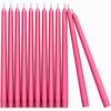 CANDWAX 10 inch Taper Candle Sticks Long Burning Set of 12 - Dripless Dinner Candles for Table Look Like Matte Metallic Candles and are Ideal for Any Occasion - Pink Glitter Taper Candles EasyOptionXY LLC