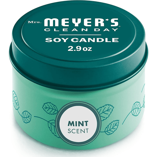 Mrs. Meyer's Clean Day 2.9 Oz. Mint Small Tin Soy Candle 322919 EasyOptionXY LLC