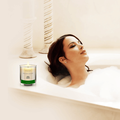 Soy Wax Candle in Glass Jar Fresh Cedar Balsam Clean Burn up to 80 Hours Handmade in USA Natural and Safe by Relaxcation 10 oz EasyOptionXY LLC