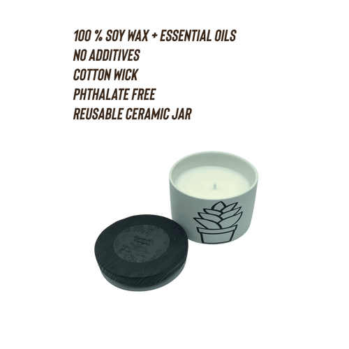 2-Pack Peppermint Eucalyptus Scented Candles 6 oz | Home Decor Candles - 100% Soy Wax Ceramic Jar EasyOptionXY LLC