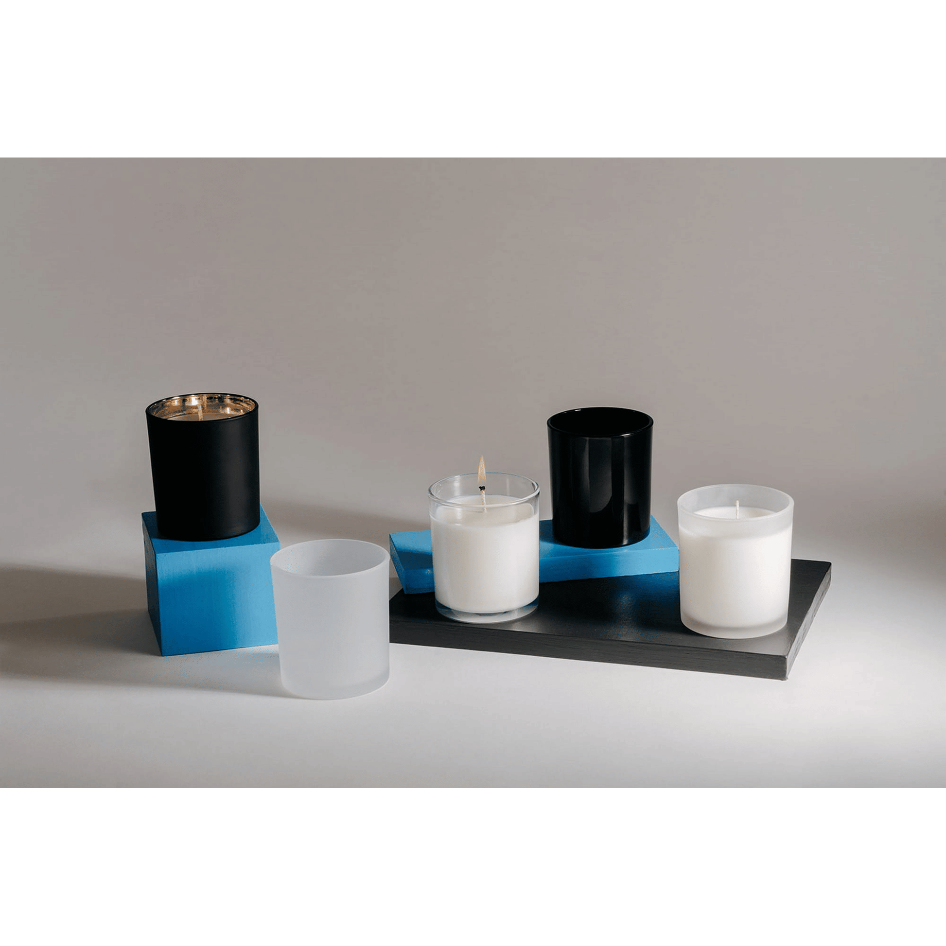 EOTW Candle Supply 10 oz. Empty 12 Pack Luxury Glossy Black Jars for Candle Making. EasyOptionXY LLC