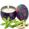 Soy Wax Candle in Tin Jar Verbena Lemongrass Clean Burn up to 25 Hours Handmade in USA Natural and Safe by Relaxcation 6 oz EasyOptionXY LLC