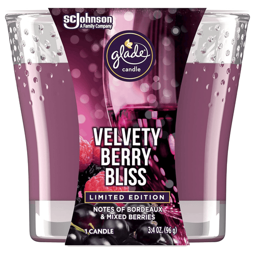 Glade 3.4 Oz. Velvety Berry Bliss Candle 3960 EasyOptionXY LLC